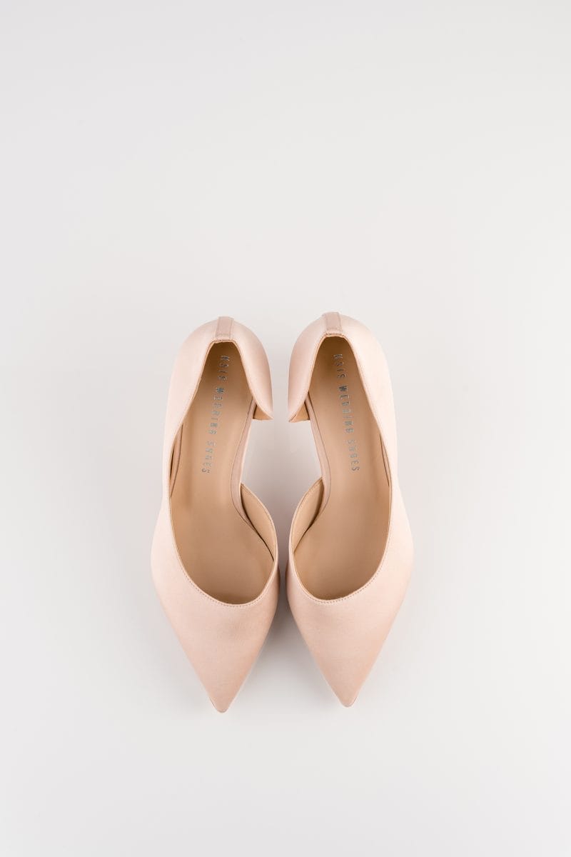 Sophia Pumps Nude with Kitten Heel with Swarovski Crystals (Kopia) - Image 2