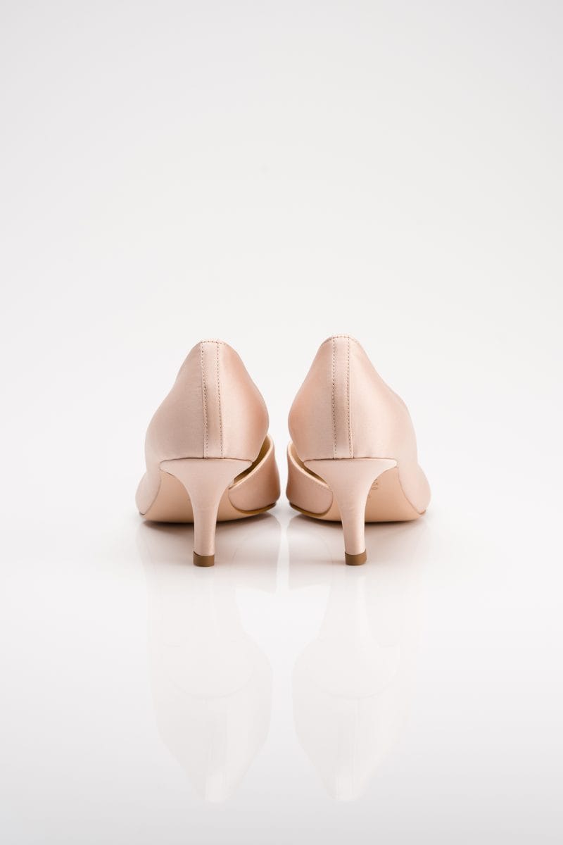 Sophia Pumps Nude with Kitten Heel with Swarovski Crystals (Kopia) - Image 3